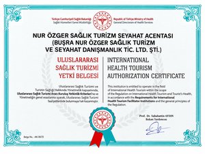 T.C. Sağlık Bakanlığı Uluslararası Sağlık Turizmi Yetki Belgesi